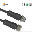 M12A-Code 2-8p wasserdichte Stecker mit Metallmutter